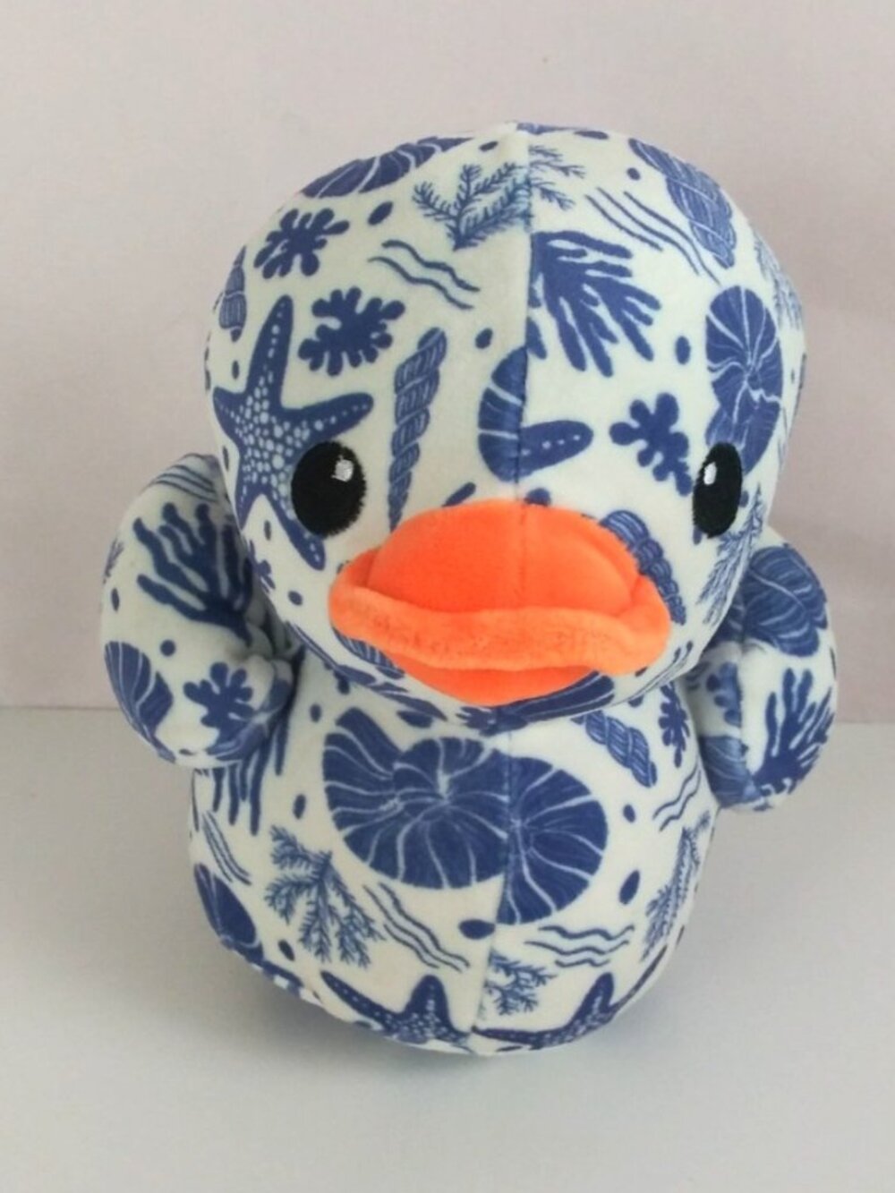 Way to Celebrate Ocean Sea White Blue 6" Quackerz Duck Plush Toy